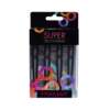 Segtukai plaukams Framar Super Sectioners Hair Clips with Rubber Band Black 4 vnt.