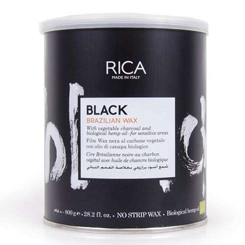 Braziliškas vaškas su kanapių aliejumi Rica Black Brazilian Wax 800g