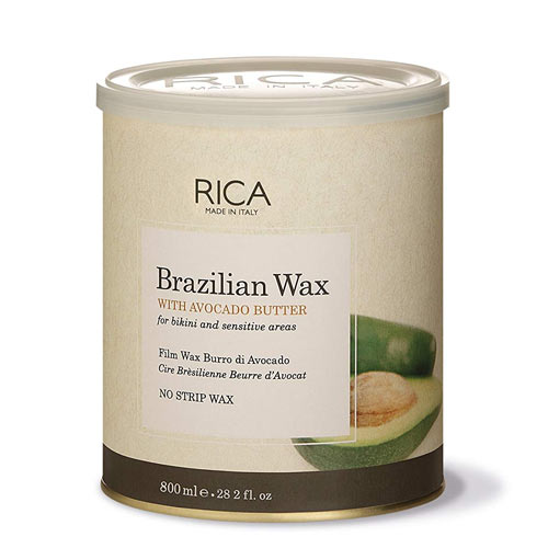 Vaškas su avokado ekstraktu indelyje jautriai odai Rica Brazilian Wax 800ml