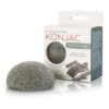 Kempinėlė veidui su bambuko medienos anglimi Konjac Sponge Bamboo Charcoal