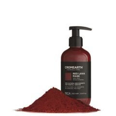 Ryškiai raudona, dažanti kaukė plaukams RICA Cromearth I Colordi Della Terra Red Lava Mask 250ml