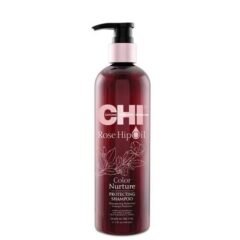 Dažytų plaukų šampūnas CHI Rose Hip Oil Shampoo 340 ml
