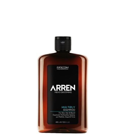 Šampūnas-prausiklis plaukams, kūnui ir barzdai Farcom Professional ARREN Men's Grooming Multiply Shampoo 400ml