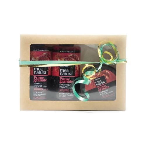 rinkinys dažytiems plaukams farcom mea natura pomegranate 300x300x250 ml
