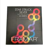 Folijos lapeliai plaukų dažymui Framar 5x11 Star Struck Silver 25 vnt.