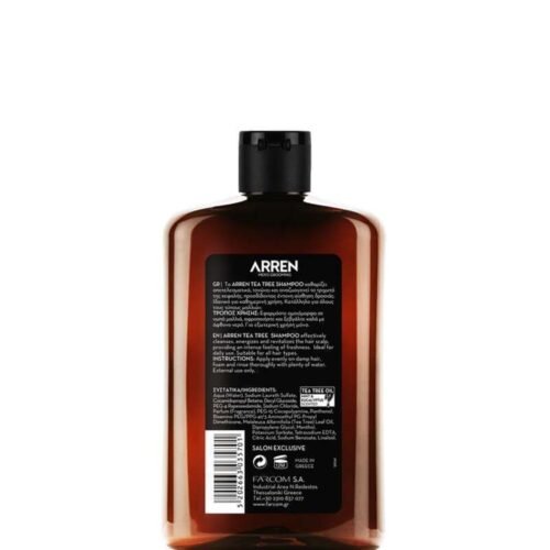 Šampūnas su arbatmedžiu vyrams Farcom Professional ARREN Men's Grooming Tea Tree Shampoo 400ml - Image 2