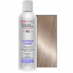 Šampūnas atkuriantis dažytų plaukų spalvą CHI Ionic Color Illuminate Platinum Blonde Shampoo 355ml