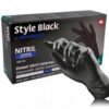 Nitrilo pirštinės be pudros juodos Style Black, dydis L, 100 vnt. – kuryba.eu