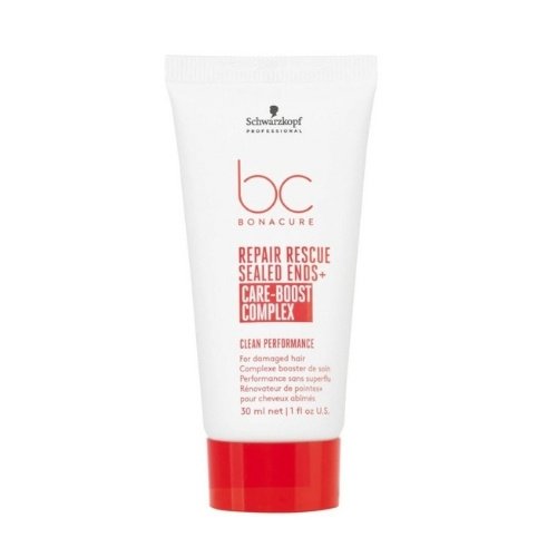atkuriamoji priemonė skilinėjantiems plaukų galiukams schwarzkopf bonacure repair rescue sealed ends+arginine 30ml