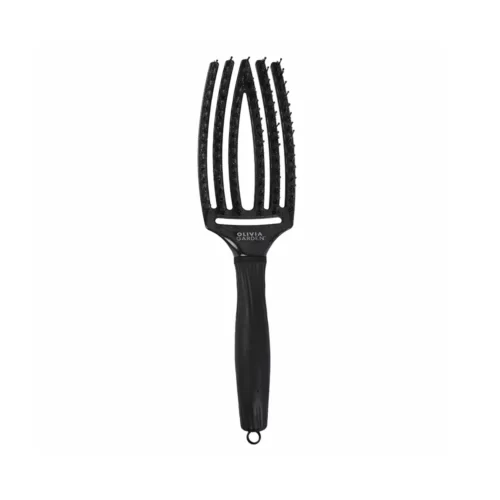 Plaukų šepetys džiovinimui Olivia Garden Fingerbrush Black Onix Medium