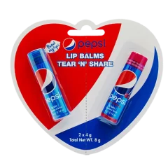 Lūpų Balzamų Rinkinys Read My Lips Pepsi Lip Balm, 2x4g