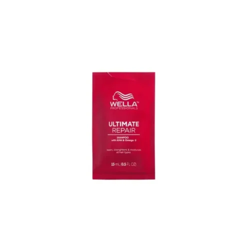 Intensyvaus poveikio šampūnas pažeistiems plaukams Wella Ultimate Repair Shampoo 15 ml