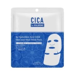 Veido ir kaklo kaukė su hialuronu Mitomo CICA 3X HYALURONIC Face and Neck Mask 35g