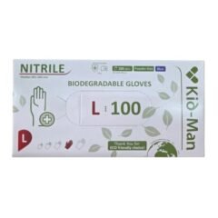 Nitrilinės mėlynos pirštinės Kid-Man L 100 vnt