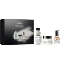 Plaukų priežiūros rinkinys L'oreal Professionnel Metal Detox Gift Set 3 vnt. 2025