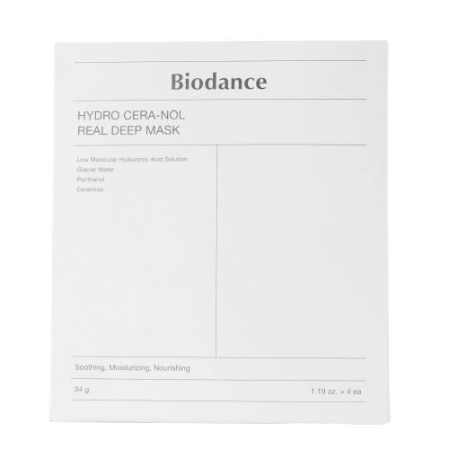 veido kaukė biodance hydro cera nol real deep mask 34 g 4 vnt.