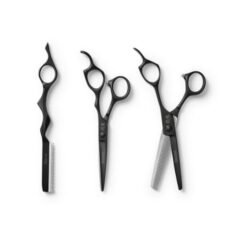 Žirklių su dėklu rinkinys shorai matt black