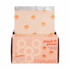 folija plaukų dažymui framar peach please, 500 lapų, 12,7 x 27,9 cm